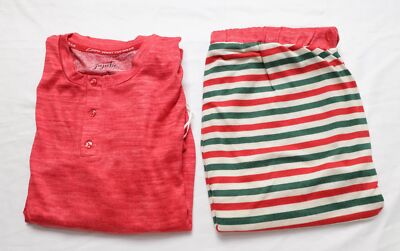 JuJuBe Men's 2-Piece Basic Long Sleeve Daddy Jams LV5 Red Large NWT