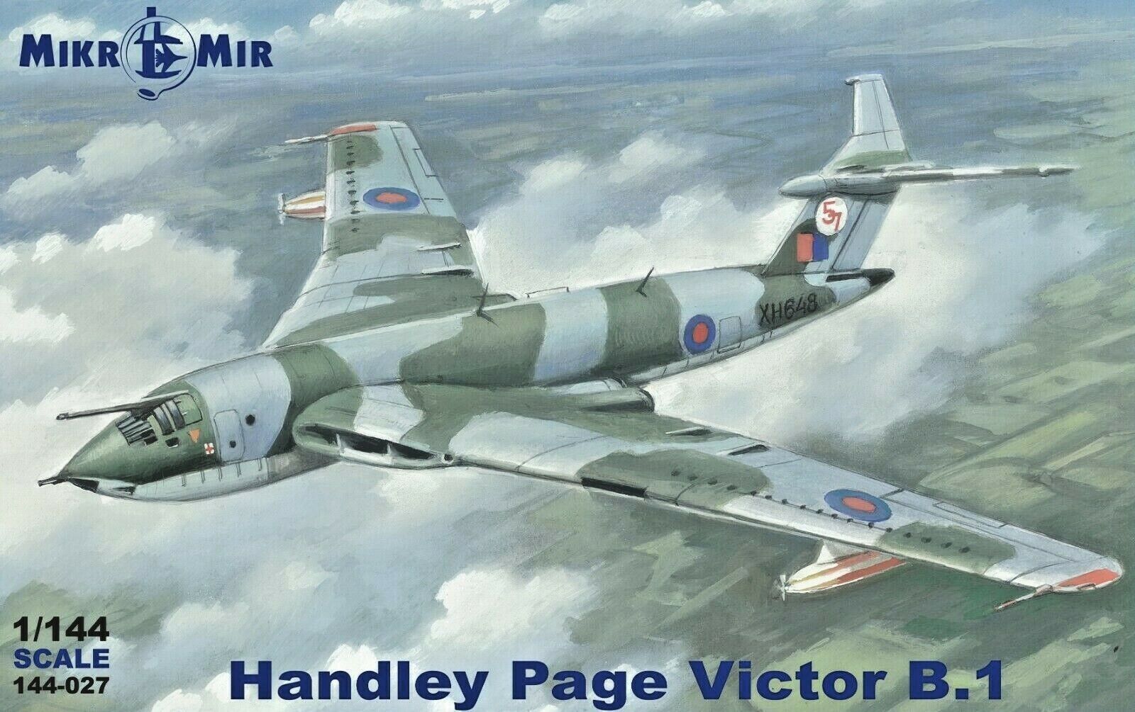 Mikro Mir 144-027 Handley Page Victor B.Mk1/K.2P scale 243 mm, 1/144 model kit Mikro Mir 144-027 Handley Page Victor B.Mk1/K.2P scale 243 mm, 1/144 model kit