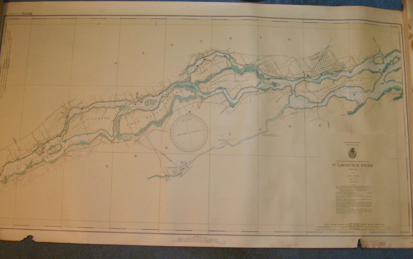 1937 Large St. Lawrence River (Map) Chart #11