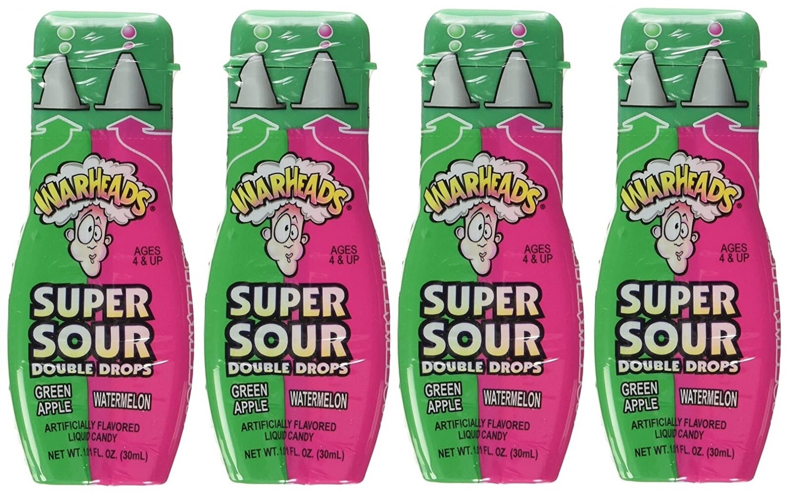 Double Drops in Pink & Green Double Drops in Pink & Green