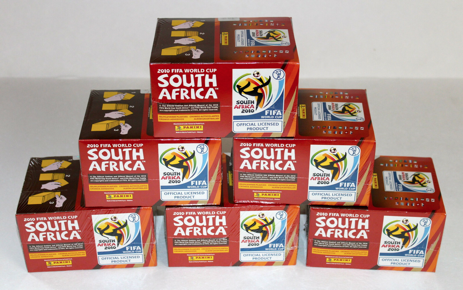 Panini WC WM 2010 South Africa – 6 x Display Box 600 Bags