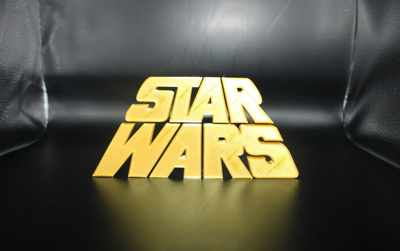 Star Wars 3D printed Logo Art