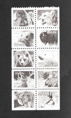 U.S. Scott # 1880 -1889 Booklet Pane of 10 MNH , CV $8.50 Very Nice!