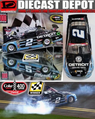 BRAD KESELOWSKI 2016 DAYTONA COKE 400 WIN DETROIT GENUINE PARTS 1/24 ACTION