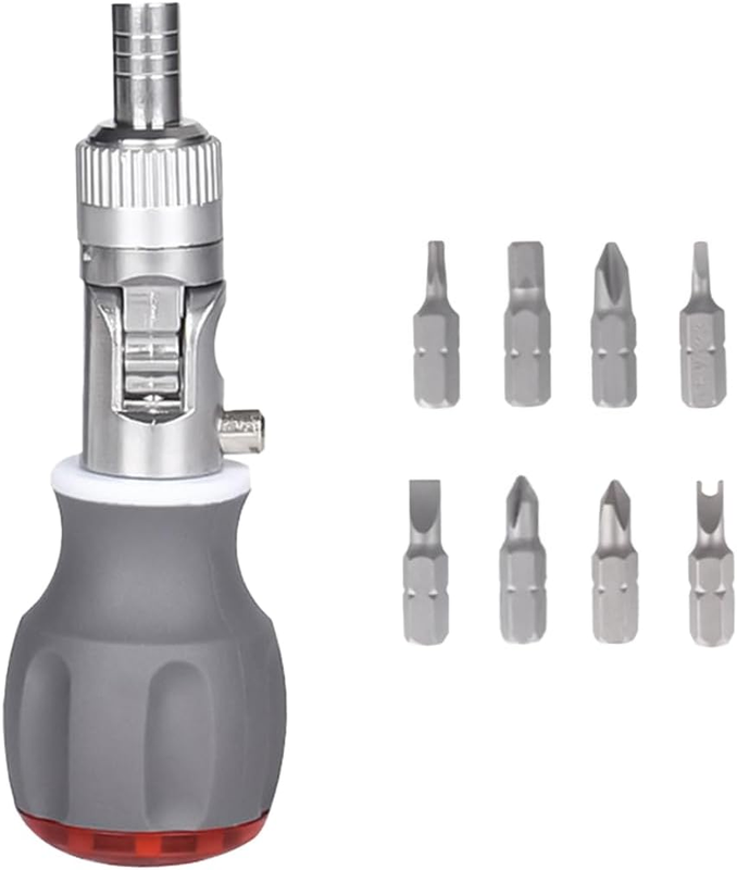 8 - in - 1 Multi - Angle Ratchet Screwdriver Set, CR - V Manganese Steel Screwdr