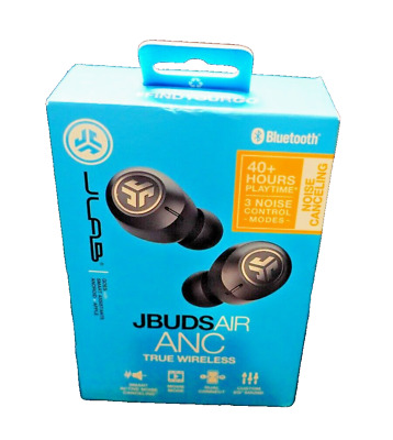 JLab JBuds Air ANC Wireless Earbuds with Case - Black - EBJBUDSAIRANCRBLK82