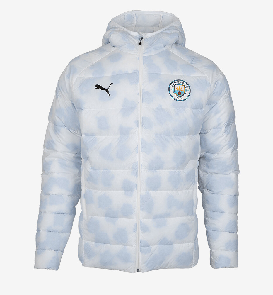 Pre-owned Puma Manchester City Men's Refill Padded Jacket Soccer Jacket 769464-20 In Multicolor