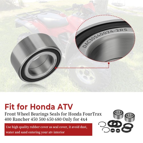 Front Wheel Bearings & Seals for 2005-2013 Honda Foreman 500 TRX500FE/FM/FPE/FPM