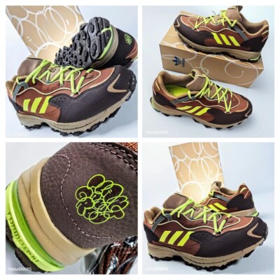 Adidas Hoverturf Men's US 12.5 Brown Yellow Plant Grow Outdoors Hike Limited Ed.