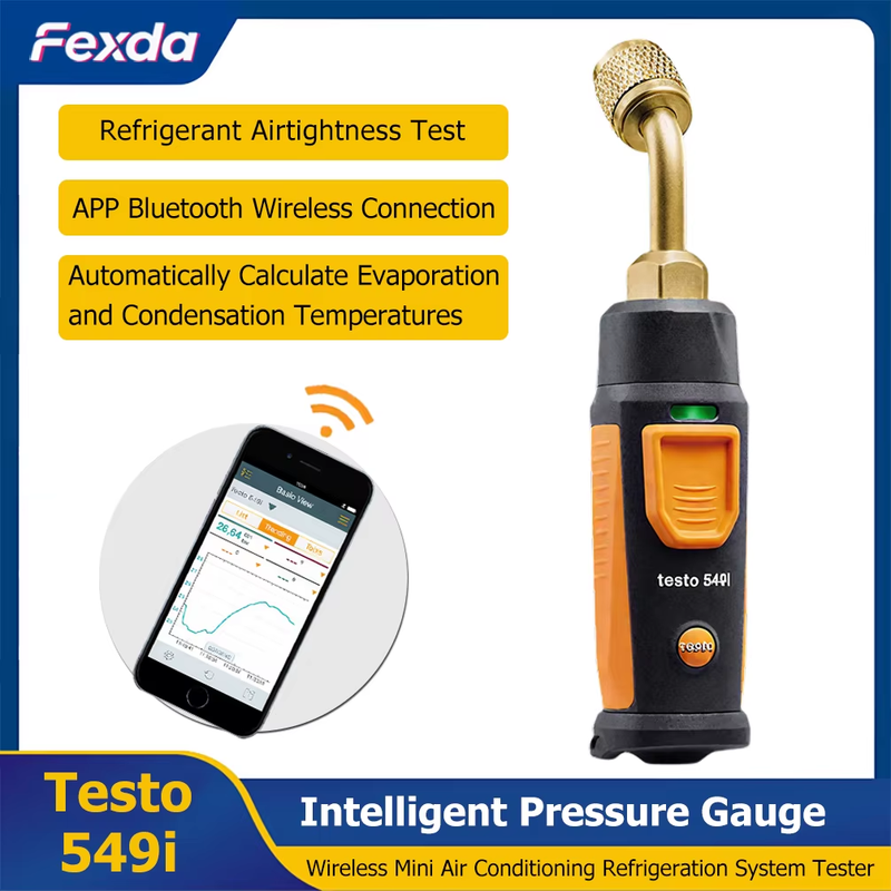 Testo549i Intelligent Pressure Gauge Digital Manifold Gauge Air Conditioning Ref