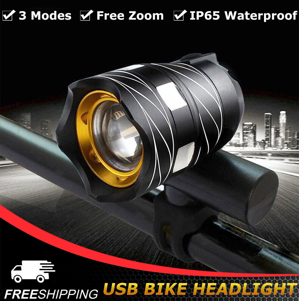Rechargeable LED MTB Bicycle Light Racing Bike Front Headlight for Ride Cycling