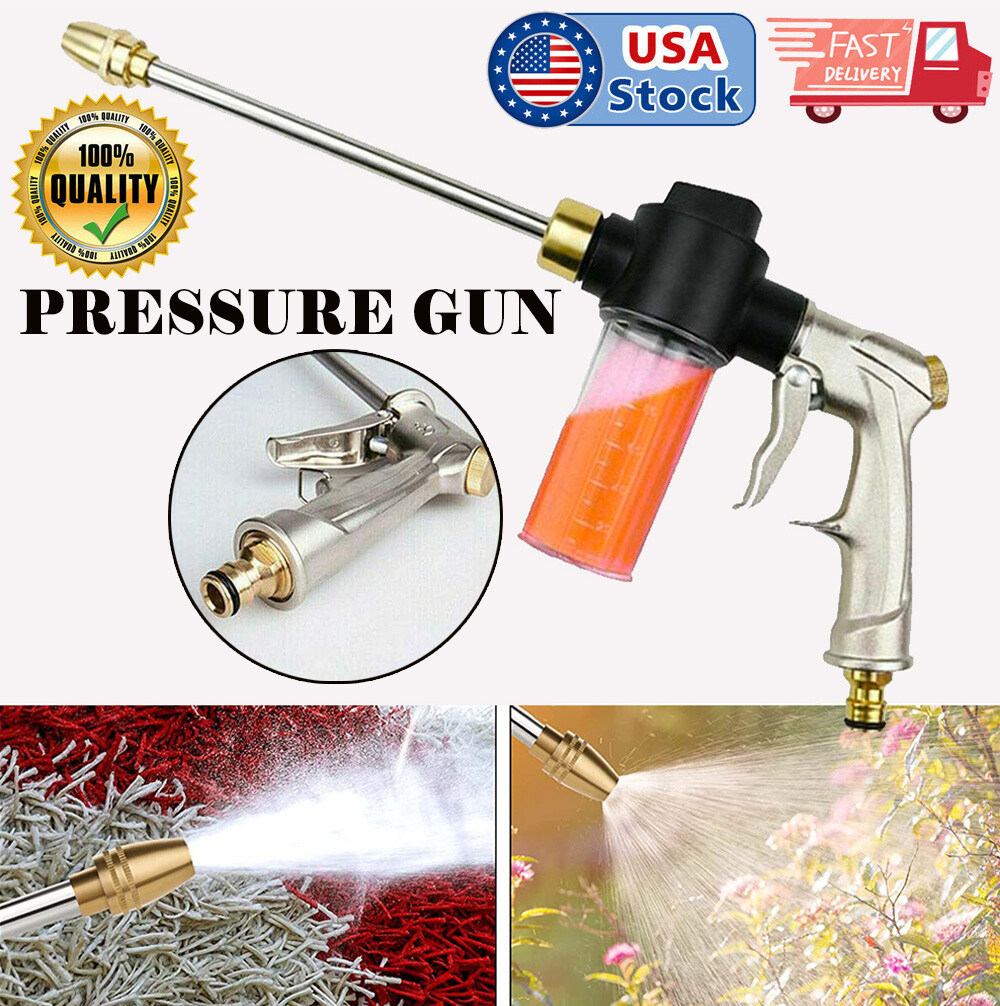 High Pressure Power Gun Water Spray Garden Hose Nozzle Car C