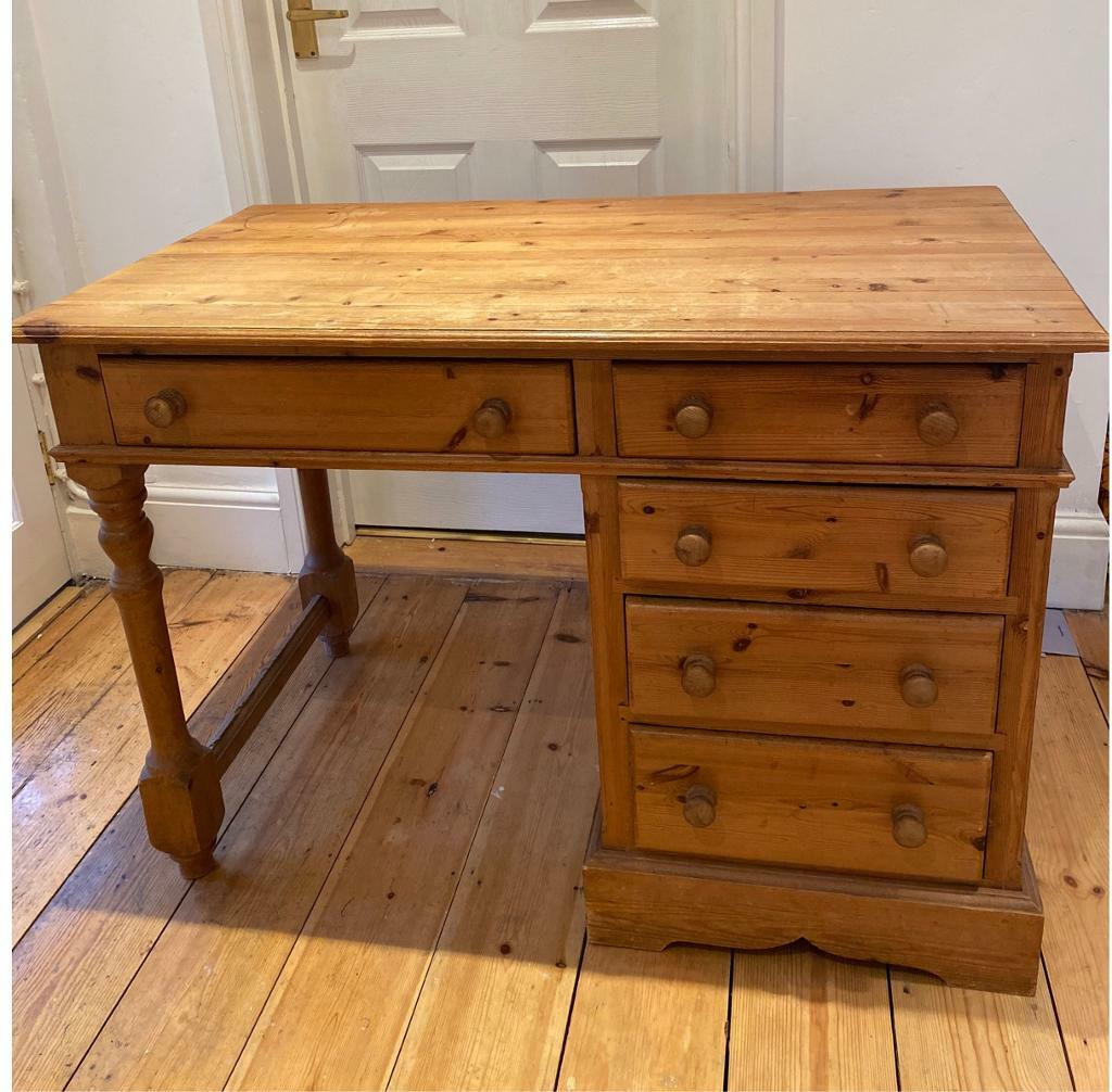 Vintage Solid Wood Desk with Drawers. in Glastonbury, Somerset Gumtree