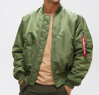 Alpha Industries L114610 MA 1 Blood Chit Jacke Men s Size XS eBay
