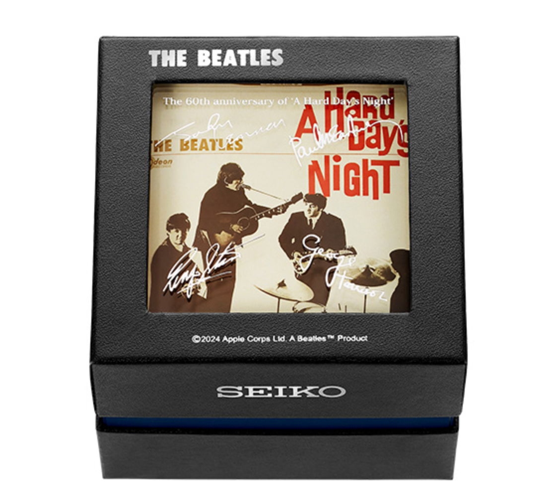 Pre-owned Seiko Psl  X The Beatles 60th Anniversary Official Watch A Hard Day's Night Preor