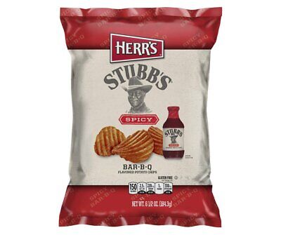 Herr's Stubb's Spicy Bar-B-Q Potato Chips, 6.5 Oz., 1 Bag Glut...