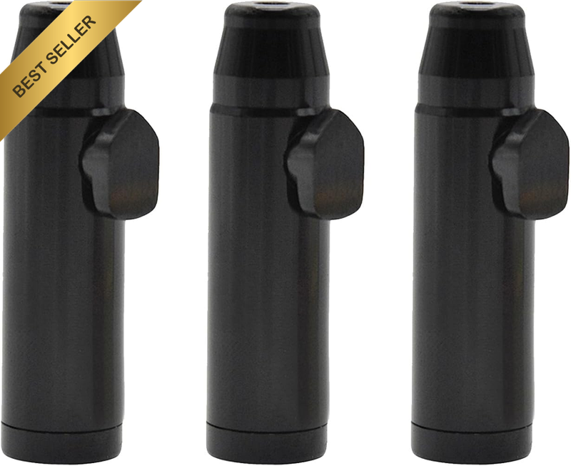 3PCS 2Nd Gen Leak-Proof Premium Metal Spice Dispensers Black - Anodized Powder S