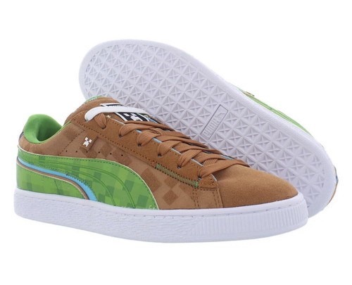 Minecraft X Puma Suede 'Grass Block' Shoes Size 10 Mens