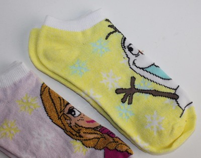 4 Planet Sox Womens Socks Disney Low Cut No Show Frozen Elsa Anna Olaf New NWT
