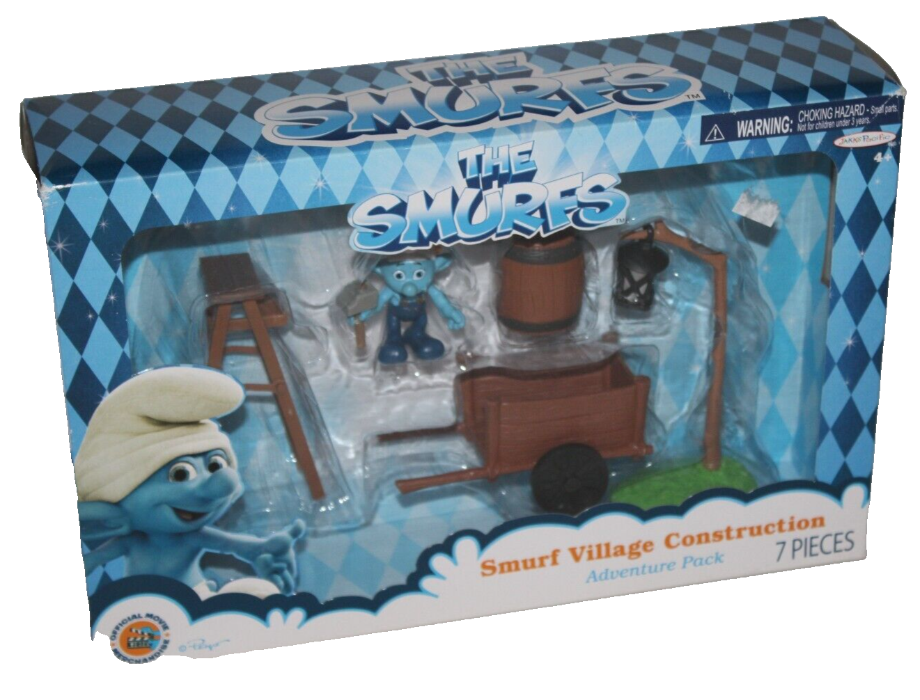 SMURF　40713　スマーフ3体　ブランコ　シーソー　すべり台　公園 SMURF 40713 スマーフ3体 ブランコ シーソー すべり台 公園 SMURF