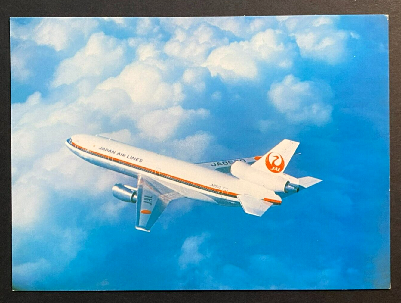 JAL Japan Air Lines DC-10 Aircraft Postcard - Airline Issued