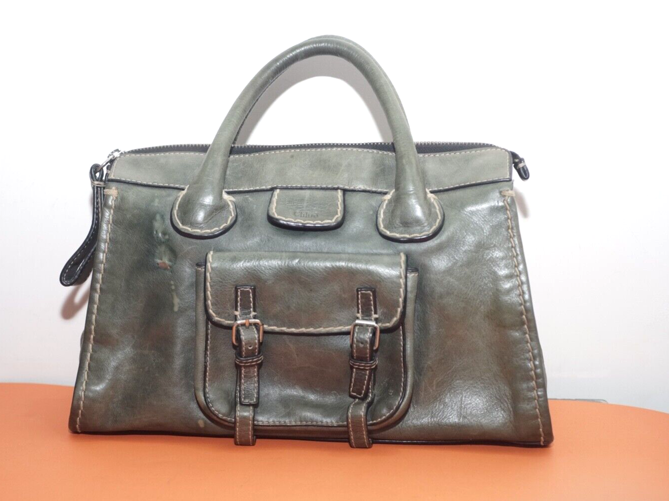 【CHLOE】EDITH MEDIUM DAY BAG Chloé Edith Day Medium GREEN Travel/ CASUAL Bag Genuine