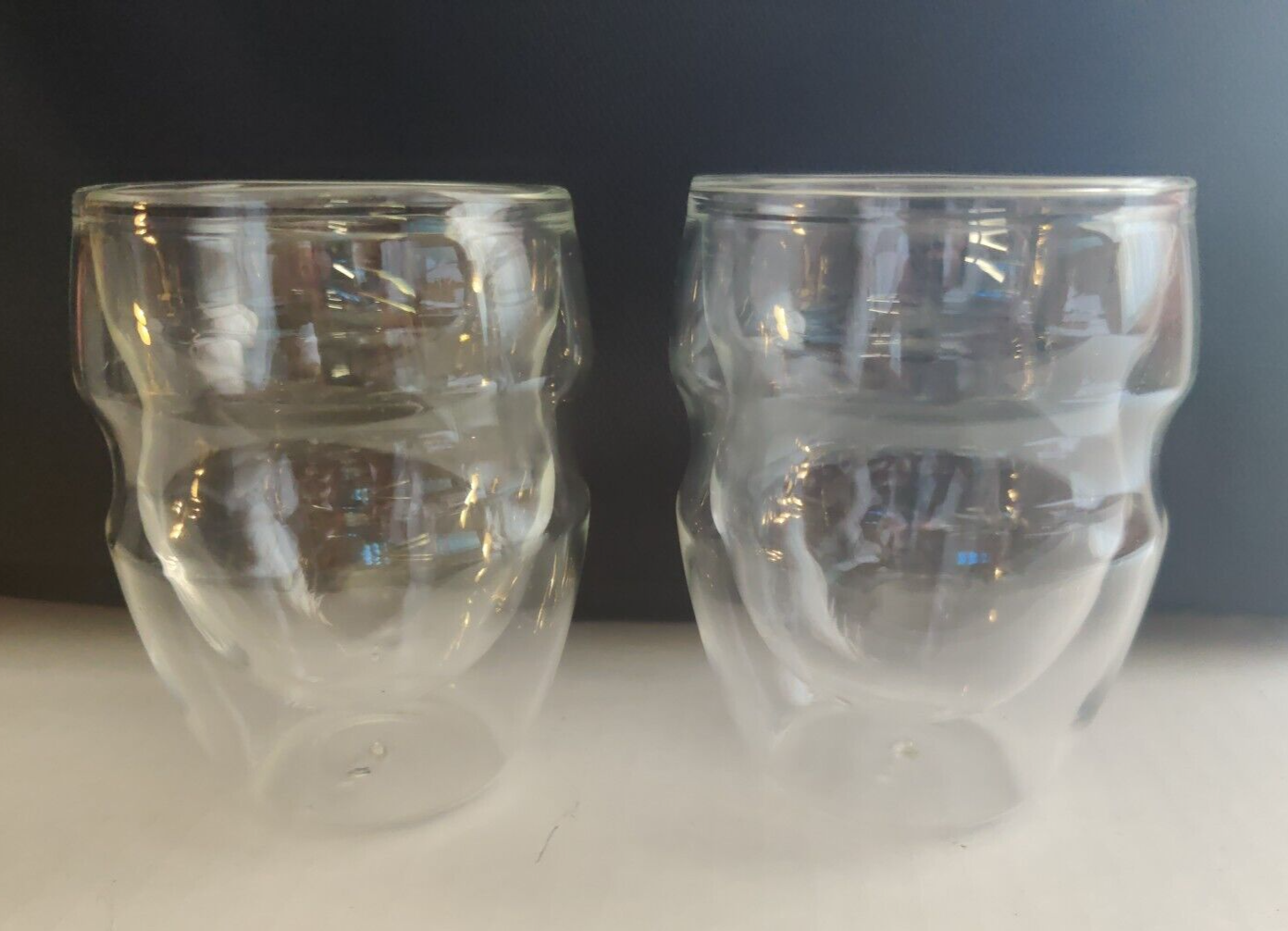 Pair of Vintage Ozeri Serafino Double Wall Glasses