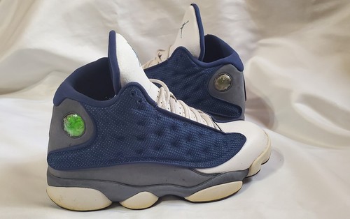 # AIR JORDAN13 #当時物 Nike Air Jordan 13 Retro Mid Flint Blue & White Size 8 Shoes