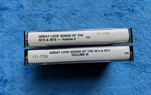 GREAT LOVE SONGS OF THE 50's & 60's 2 Cassette Tape Lot Vol. 2 & 3