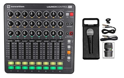 Novation Launch Control XL MIDI USB Ableton Live Controller+Mic+Cable+Case