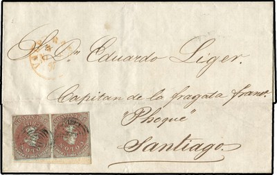 Chile, 1857, Brief
