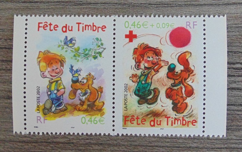 AnnÃ©E 2002 3467a 3468 P3467a Neuf Luxe ** Provenant De Carnet Boule Et Bill Bd