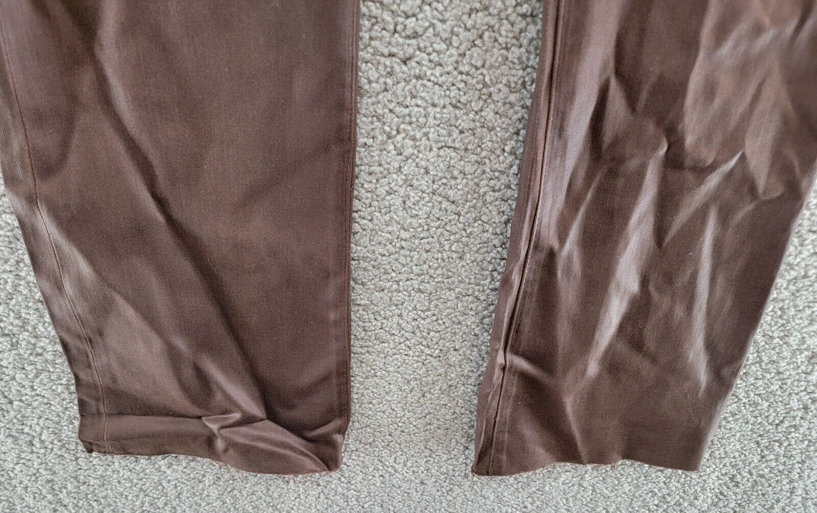 DL1961 Bridget Boot High Rise Instasculpt Crop Jeans Womens 31 Walnut Button Zip - Picture 4 of 19
