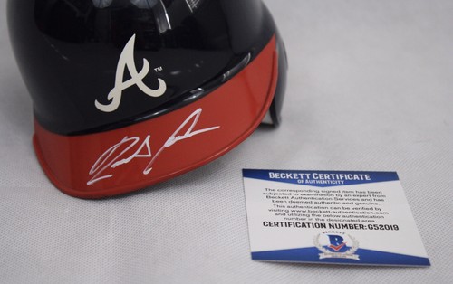 Ronald Acuna Signed Beckett Atlanta Braves Mini Helmet Autographed 2018 NL ROY