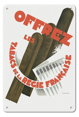 French-Made Smokes (Offrez Les Tabacs De La Régie Française) by Marc Real 1930