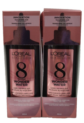 2 L'oreal Paris Innovation Hair in 8 Second Wonder Water Lamellar Rinse Out