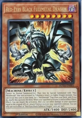 Yugioh! Red-Eyes Black Fullmetal Dragon ROTA-EN005 Rage of the Abyss PREORDER