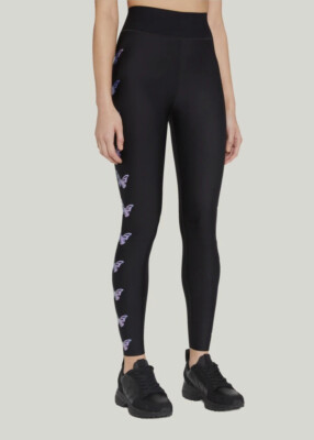 $178 Ultracor Women's Black Linear Bonded Butterfly Ultra-High Pants Size XXS