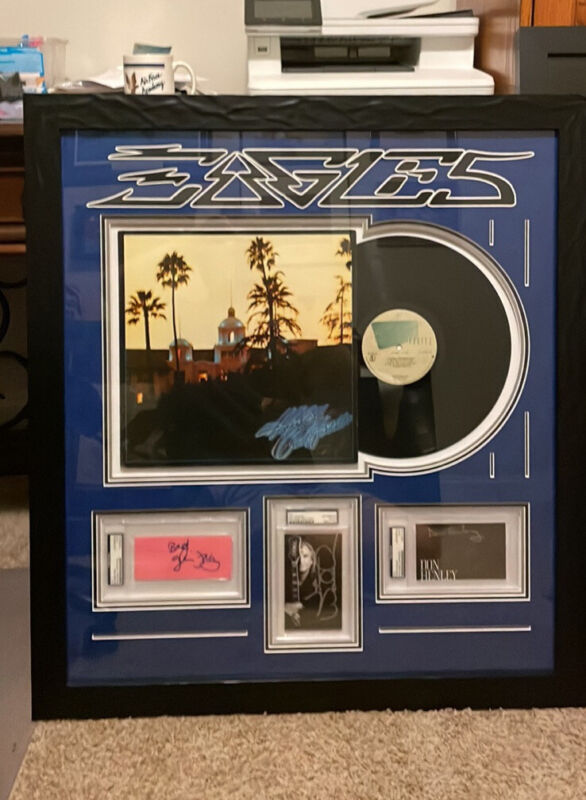 Eagles Hotel California Signed Framed And Certified