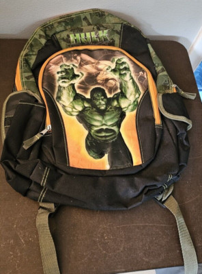 The Incredible Hulk Backpack Back to School Marvel 16x12 2008 Back to School