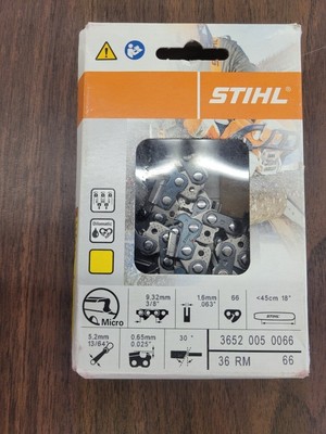 36RM 66 STIHL 3/8 18 in NEW CHAINSAW CHAIN SAW .063 66 18 INCH BLADE  AGGRESSIVE