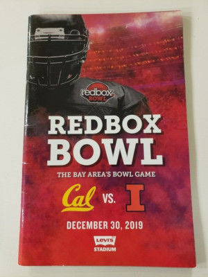 2019 REDBOX BOWL GAME PROGRAM  CALIFORNIA GOLDEN BEARS ILLINOIS FIGHTING ILLINI