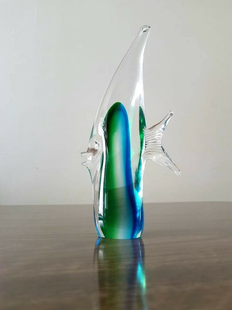 Verre soufflé Linea Murano poisson