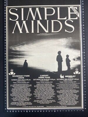 SIMPLE MINDS - UK ARENA TOUR - 1993 VINTAGE POSTER SIZE ADVERT