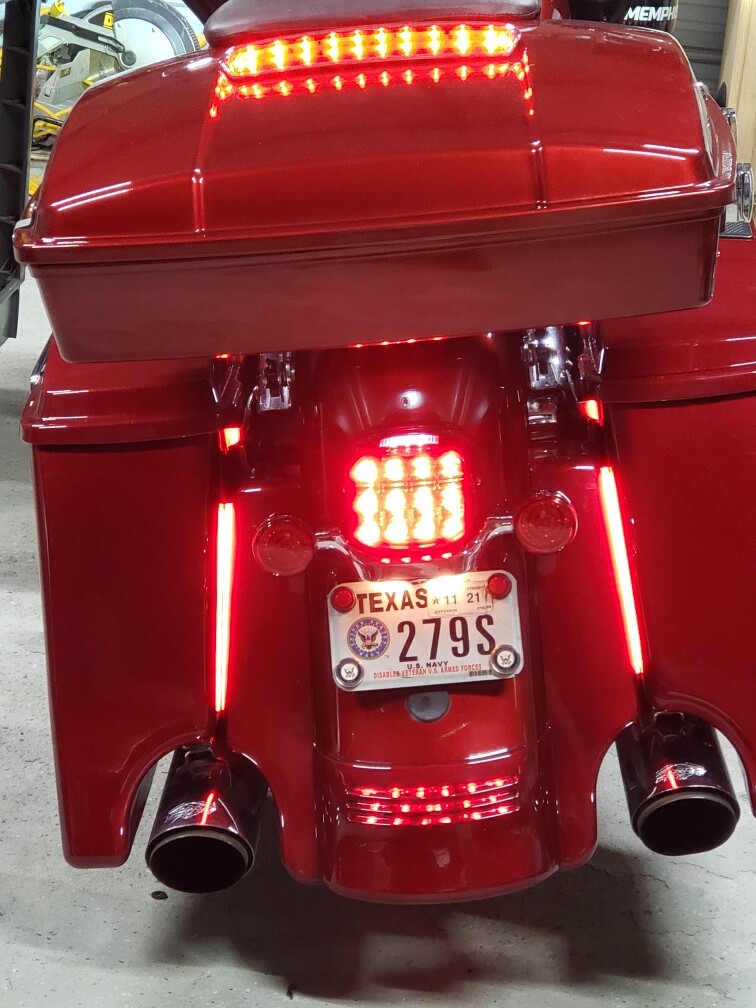 Custom Dynamics 8" Pair Plasma Rods for Harley Davidson Bagger Tail