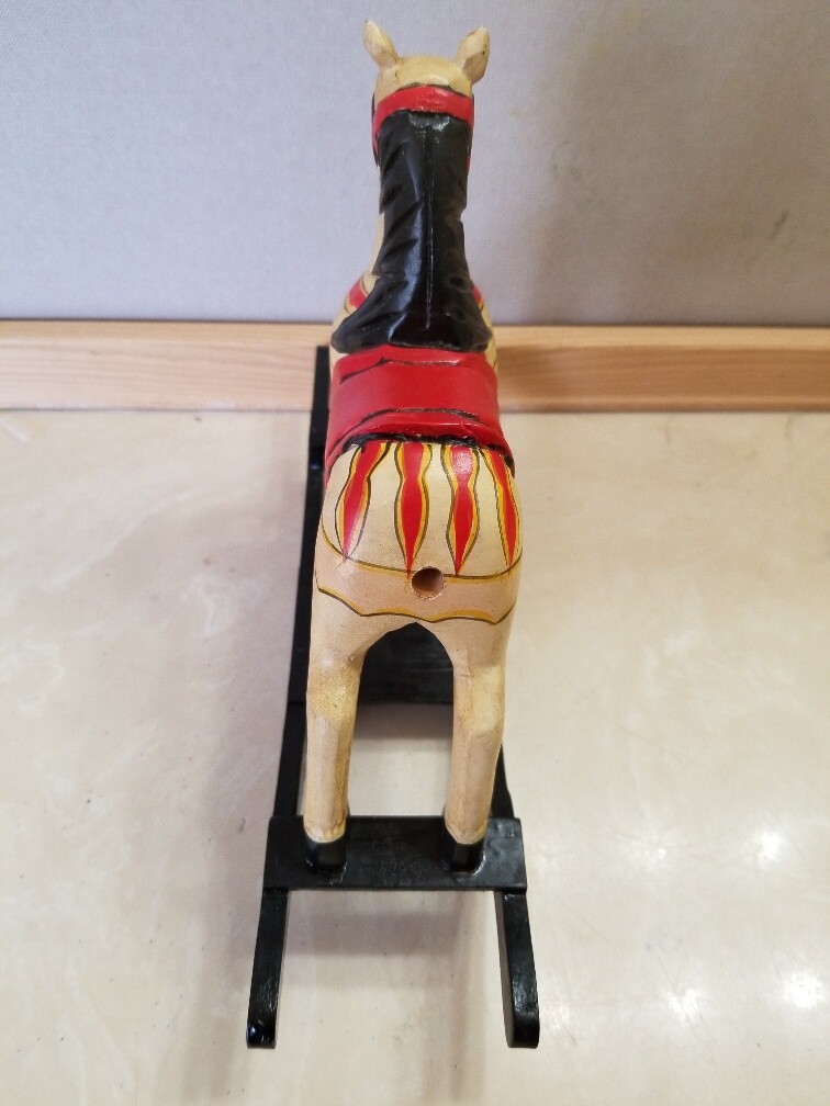 Mini Miniature Rocking Horse Wood Folklore  8.5