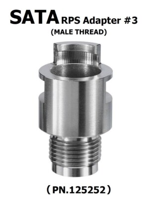 SATA 125252 - RPS Adapter #3 (Male Thread)  Fits - Binks MG-1, DeVilbiss , Tekna