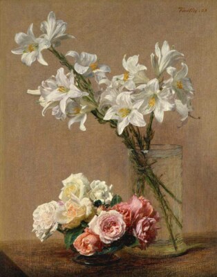 Henri Fantin-Latour、Petites roses Roses, Henri Fantin-Latour | Mia