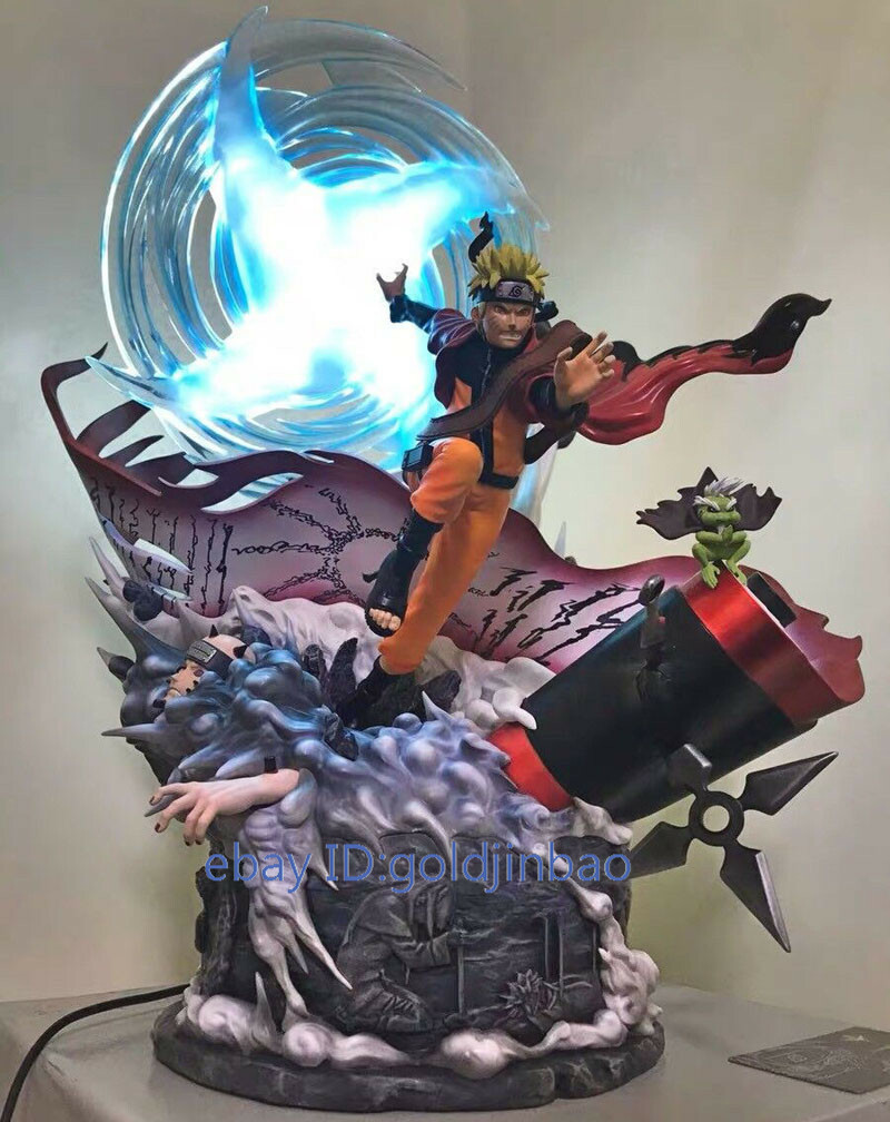 DT Studio Naruto Uzumaki Naruto Two Head GK Collector Resin Painted LED Statue eBay