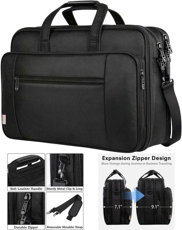 17 Inch Laptop Bag, Large Business Briefcase for Men Women, 